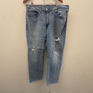 Levi’s 514 Men’s Jeans W36 L30 Distressed Light Wash Denim Pants